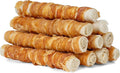 MON2SUN Dog Treats, 9 Inch Chicken Wrapped Rawhide Rolls Snacks, Teeth Cleaning and Long Lasting Chews for Medium and Large Dogs, 38.8oz (10 Count-Pack of 1)