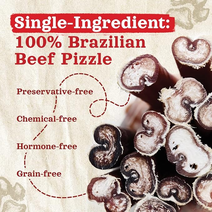 Natural Farm Odor-Free Bully Sticks (6 Inch, 6 Ounces), Packaged by Weight, 100% Beef Chews, Grass-Fed, Fully Digestible Treats to Keep Your Puppies, Small and Medium Dogs Busy
