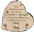 Personalized Cat Memorial Stone, Dog Cat Loss Memorial Gift, Loss of Cat Sympathy Gift, Memorial Plaque Pet Passing Away Gift (S-008)