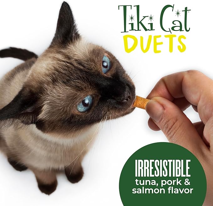 Tiki Cat Duets Cat Treats, Tuna Flavor, 2 oz. Pouch (8 Count)