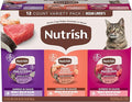 Nutrish Grain Free Ocean Lover's Whole Health Blend Variety Pack Wet Cat Food, 2.8 oz. Cup, 12 Count (Rachael Ray)