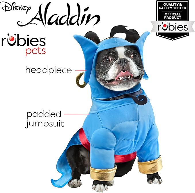 Rubies Disney's Aladdin: Genie Pet Costume for For Dogs or Cats, XL