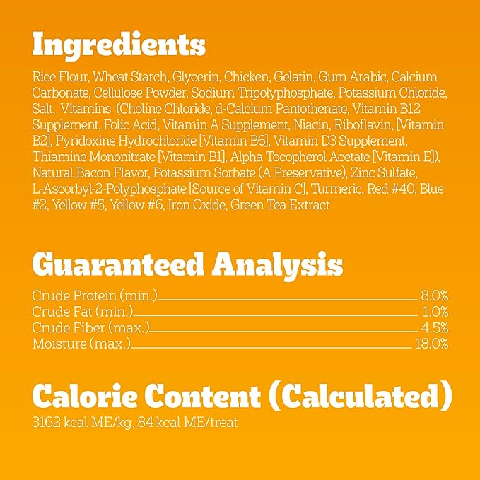 Pedigree Dentastix Dog Dental Treats, Large Breed Dog Treats, Bacon Flavor, 1.67 lb. Bag (32 Treats Total)