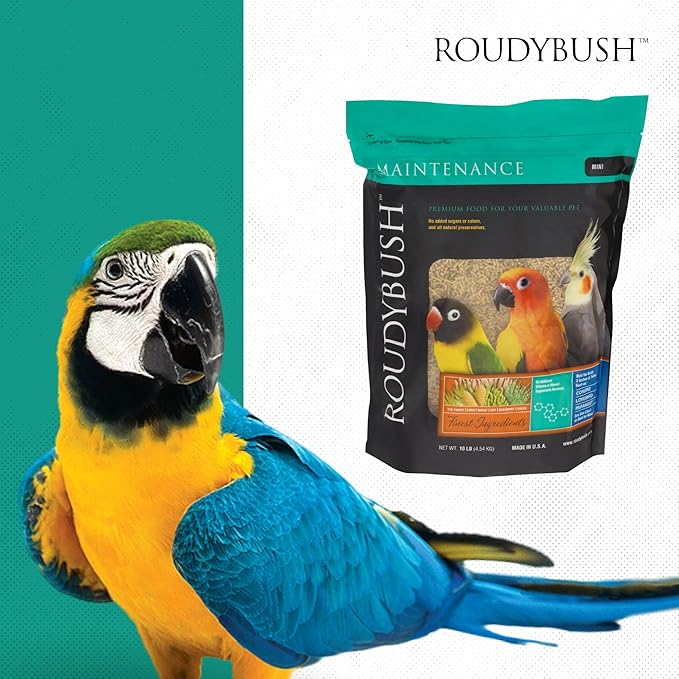 RoudyBush Daily Maintenance Bird Food, Mini, 10-Pound