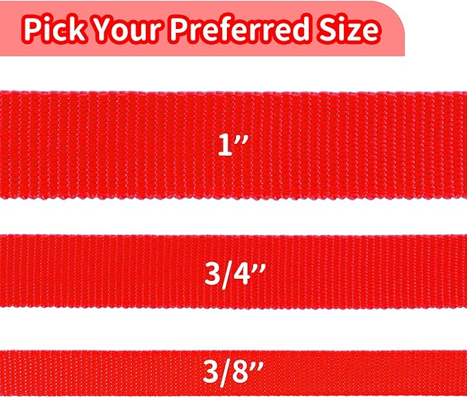 HIKISS Long Dog Leash Obedience Recall Training Agility Lead with Thickening Material for Large Dog - 15ft 20ft 30ft 50ft 100ft Training Leash(Red 30ft)