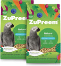 ZuPreem Natural Bird Pellets, Daily Large Bird Food for Amazon, Cockatoo, Macaw, Core Nutrition, Made in USA, Macaw Food, Natural Flavor (3 lb, Pack of 2)