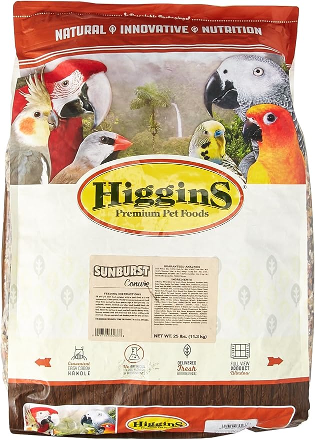 Higgins 466185 Higg Sunburst Food For Conure, 25-Pound