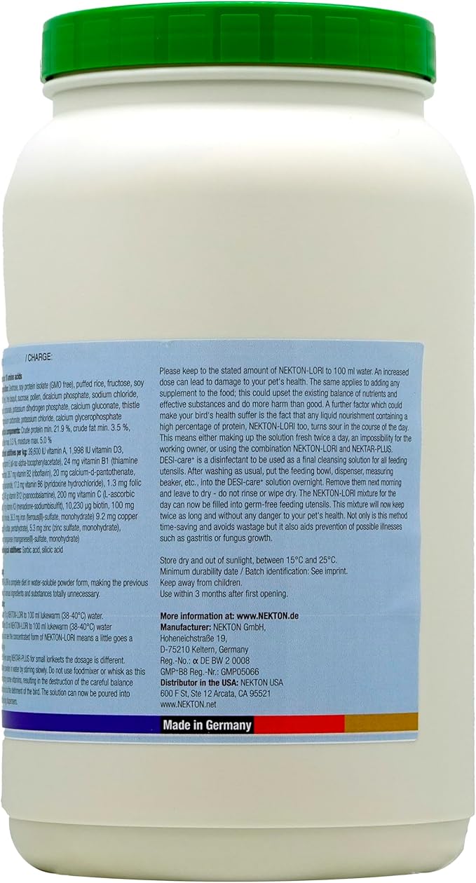 Nekton Lori Complete Lory Diet, 1000gm