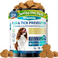 Flea and Tick Prevention for Dogs Chewables, 200 Soft Treats, Natural Dog Flea and Tick Treatment, Oral Flea Chews for Dogs Supplement, Flea and Tick Chews for Dogs Puppies, All Breeds & Sizes