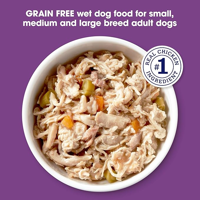 Nature's Recipe Grain Free Chicken & Lamb Recipe in Savory Broth Wet Dog Food, 2.75 oz. Cup, 12 Count