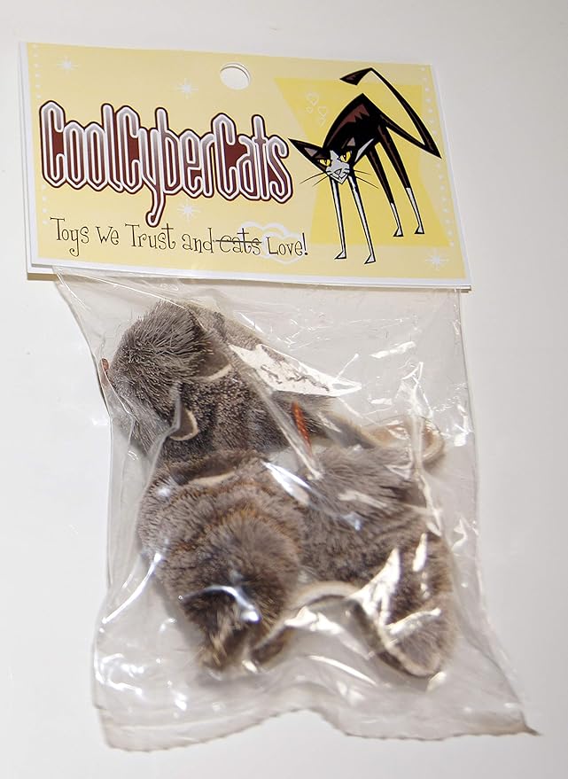 Fun Rat Pack 3 Pack of Mice Mouse Refill/Attachment - Fits Wildcat and Popular Bird and Catcher Type Wands/Poles
