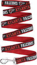 Pets First NFL Licensed Atlanta Falcons Pet Leash, Size Small – Durable Satin Dog & Cat Walking Strap and Pet Tether with Embroidered Team Name & Logo