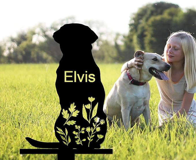 Personalized Dog Memorial Stake, Dog Grave Marker, in Memorial of Dog, Dog Loss Gift, Dog Name Sign Pet Sympathy Gift
