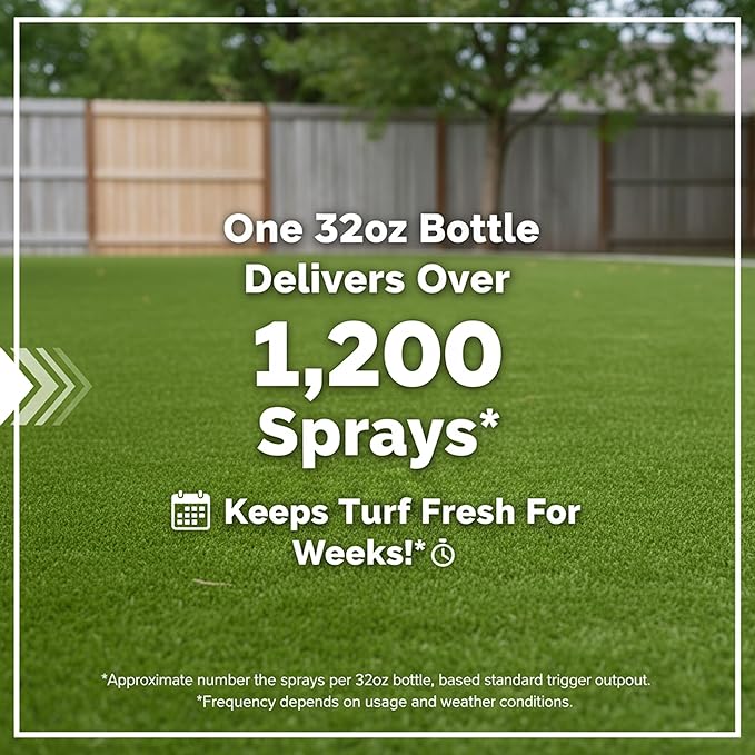Paws and Play Turf Cleaner for Pet Urine Outdoor and Indoor | Artificial Grass Dog Urine Cleaner That Cleans and Deodorizes Pet Waste on Fake Grass For Dogs - 96 Fl Oz (Pack of 3)