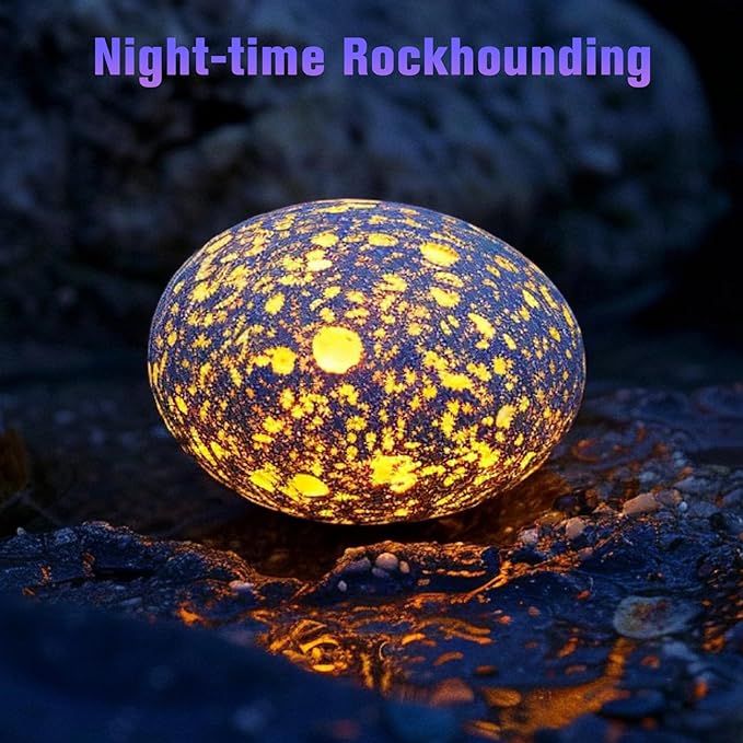 H1 Rechargeable UV Headlamp, Hands Free 385nm Blacklight Flashlight, for Pet Urine Detection, Scorpion Hunting, Resin Curing, Rockhounding