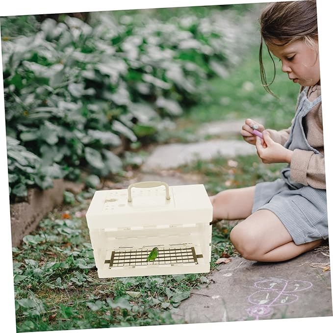 TOYANDONA Bird Carrier Travel Cage for Small Pets Portable Parrot Cage with Comfortable Handle for Hiking Camping and Travel Spacious Design with Vents for Optimal Airflow