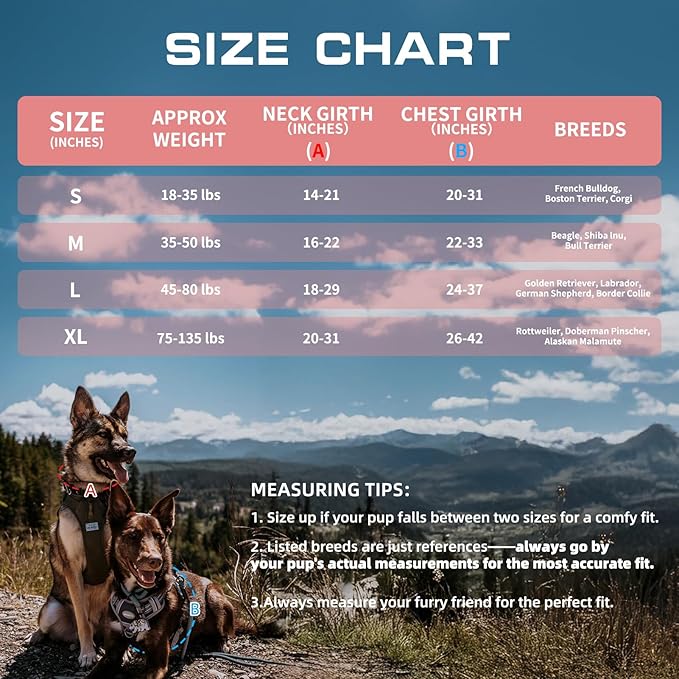 AUROTH Tactical Dog Harness for Small Medium Large Dogs No Pull Adjustable Pet Harness Reflective K9 Working Training Easy Control Pet Vest Military Service Dog Harnesses (XL, Pink Camo)