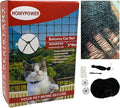 Cat Netting Balcony,10x26 ft Stainless Steel Reinforced Bite Tear UV and Weather-Resistant Anti-Fall Netting for Pets, Safety Net for Cat, Small Catio for Apartment Balcony Protection