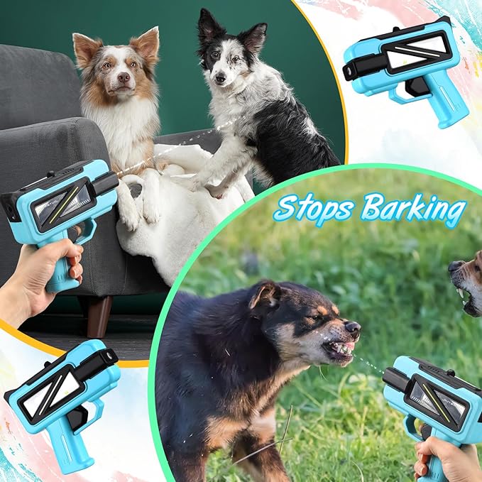Geelin 2 Pack Squirt Spray for Cats Dogs Training Squirt for Cats Deterrent Water Spray Pistols for Dogs Pets Training(Square Style,Blue Black)