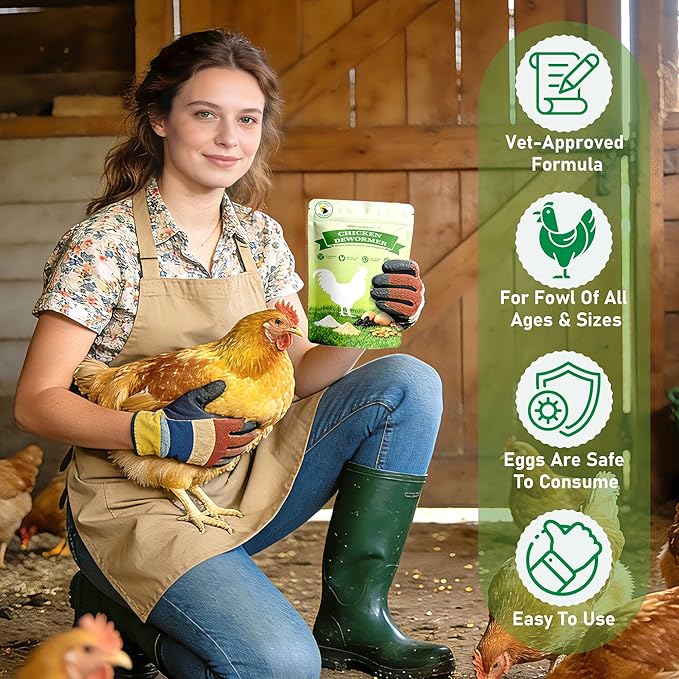 Natural Poultry Wellness Powder, Chili Flavor - Easy-Mix Feed Supplement for Chickens & Birds, Egg-Friendly Daily Support, 1.2 lb Resealable Pouch