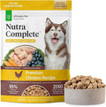 ULTIMATE PET NUTRITION Nutra Complete Freeze Dried Raw Dog Food, Veterinarian Formulated with Antioxidants, Prebiotics & Amino Acids (1 Pound, Chicken)