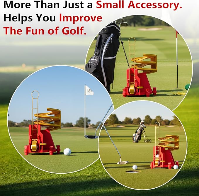 Golf Ball Dispenser, Golf Ball Launcher Pro, Automatic Golf Ball Dispenser & Launcher Pro, High-Capacity Hands-Free Practice Machine