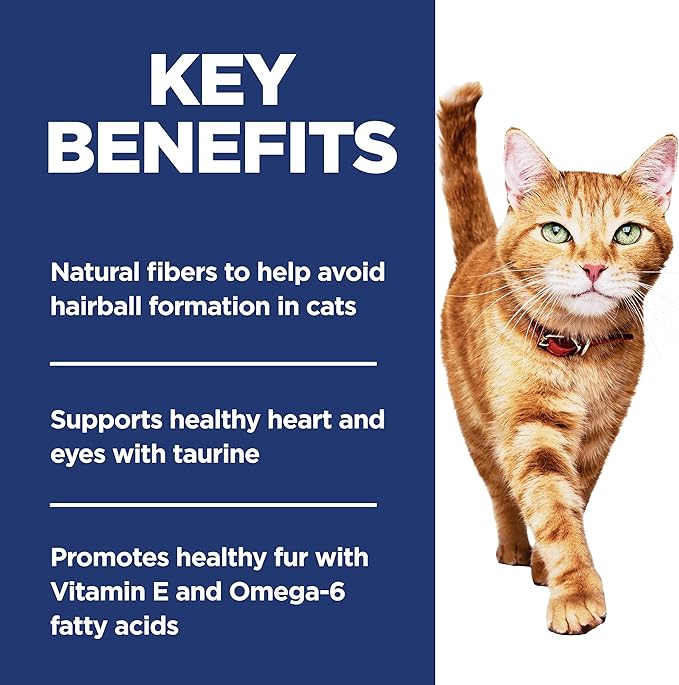 Hill's Science Diet Hairball Control Light Adult 1-6 Dry Cat Food, Chicken Recipe, 15.5 lb. Bag