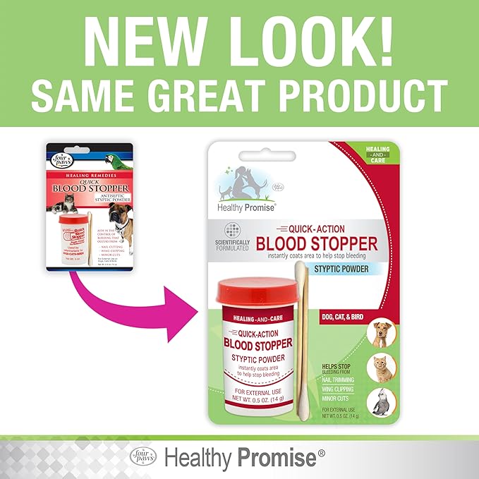 Four Paws Healthy Promise Pet Blood Stopper Powder 0.5 Oz. (Pack of 3)
