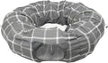 Kitty City Large Cat Tunnel Bed, 2-in-1 Zip-Together Cat Play Tunnel & Plush Nap Bed, Pop-Up Indoor Cat Toy with Hanging Toys, Collapsible Design - Grey