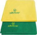 Dog Towels for Drying Dogs Super Absorbent Microfiber Pet Grooming Towel for Dogs, Cats and Other Pets (40 x 24 Inches, Yellow and Green)