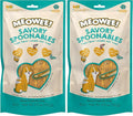 Savory Spoonables with Real Chicken, Salmon and Duck for Cats, 8 Count, Treat Your Cat to Triple Flavor Squeezable Lickable Wet Treats with Built-in Spoon for Less Mess (Pack of 2)