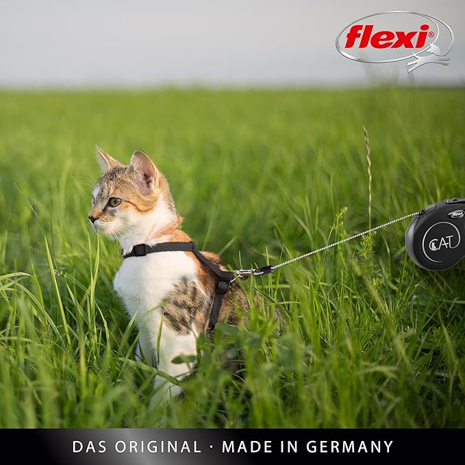 Flexi Automatic Leash New Classic Cat XS 3 M Black
