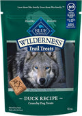 Blue Buffalo Wilderness Trail Treats High Protein Grain Free Dog Biscuits Crunchy Dog Treats, Duck Recipe, 10-oz Bag