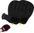 Pet Hair Removal Glove for Cats & Dogs, Patented Adjustable Strap, Reusable Five-Finger Grooming Glove with Secure Non-Slip Fit for Couch, Carpet, Clothing & Car Seat, 2 Pcs