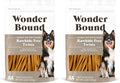 Amazon Brand - Wonder Bound Peanut Butter Flavor Rawhide Free Twists Dog Treats, Long-Lasting, Easily Digestible Dental Health Chews, 55 Count, 12 Ounces (Pack of 2)