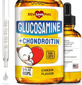 Liquid Glucosamine for Cats with Chondroitin – Taurine for Cats Works for Hips, Ligaments, Muscles, Circulation Maintenance – Cat Supplements with Natural Chicken Flavor 2-oz Bottle