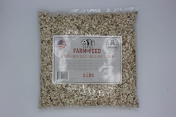 | Four Seasons | Safflower Seed | Wild Bird Food | Backyard Songbird | 2 Pounds