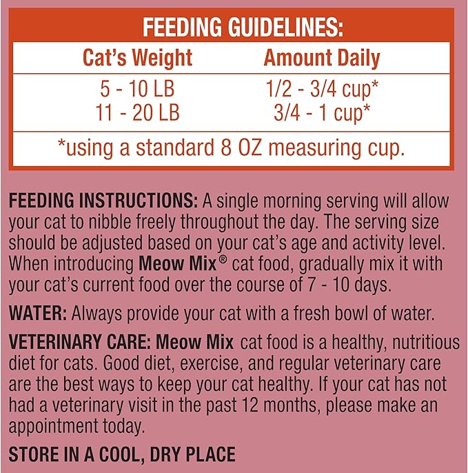 Meow Mix Gravy Bursts Savory Chicken Flavor Mix with Gravy Filled Pieces, Dry Cat Food, 13.5 Pound Bag