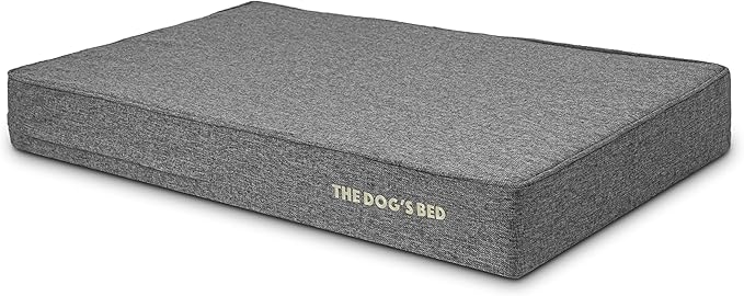 The Dog’s Bed Orthopedic Memory Foam Dog Bed Mattress, Linen Fabric, Grey Linen, XL, 6-Inch