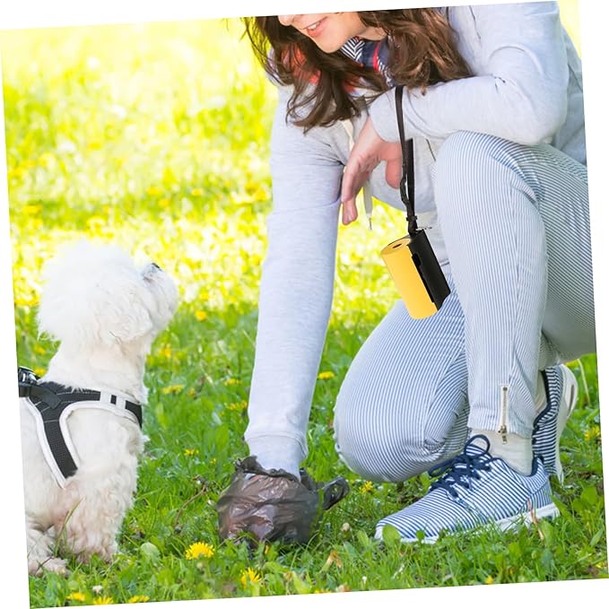 VICASKY LED PET Waste Bag Dispenser with Light Poop Bag Holder for Dogs and Cats Outdoor PET Supply Easy to Use
