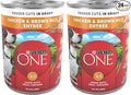 Purina ONE Natural High Protein Dog Food, Tender Cuts in Gravy Chicken and Brown Rice Entrée - 13 Ounce (Pack of 24)
