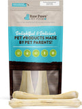 Raw Paws 10-inch Compressed Rawhide Bones for Dogs, 2-Count - Packed in USA - Long Lasting Dog Chews - Natural Pressed Rawhides - Large Dog Bones - Raw Hide for Aggressive Chewers