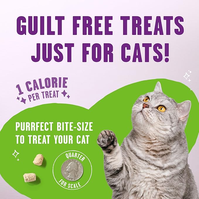 Stella & Chewy's Meowfulls Freeze Dried Cat Treats - Turkey & Duck Recipe - Raw Protein with Probiotics-& Salmon Oil - 1 Calorie Per Treat - 1.5 oz,(Pack of 2)