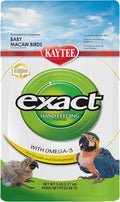 Kaytee Exact Hand Feeding High Fat Formula Pet Bird Baby Food For Parrots, Parakeets, Lovebirds, Cockatiels, Conures, Cockatoos, and Macaws, 5 Pound