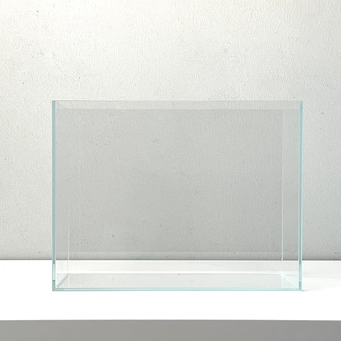 Nano Aquarium Kit 2.2 Gallon, Rimless Glass Betta Fish Tank with Filter & LED Light, 12" x 6" x 8" Small Desktop Fish Tank for Home Office (Transparent, Complete)
