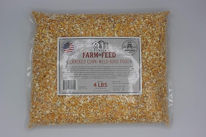 | Four Seasons | Cracked Corn | Wild Bird Food | Backyard Songbird | 4 Pounds