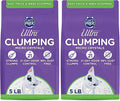 Ultra Pet Clumping Crystal Cat Litter, White Crystals with Multicolor Crystals, 5 Lbs (Pack of 2)