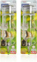 Lixit® Chew Proof Flat Sided Water Bottles for Rabbits, Ferrets, Rats, Birds, Hamsters, Guinea Pigs, Chinchillas Gerbils and Other Small Animals - Made in USA (Clear, 12 Ounce Pack of 2)