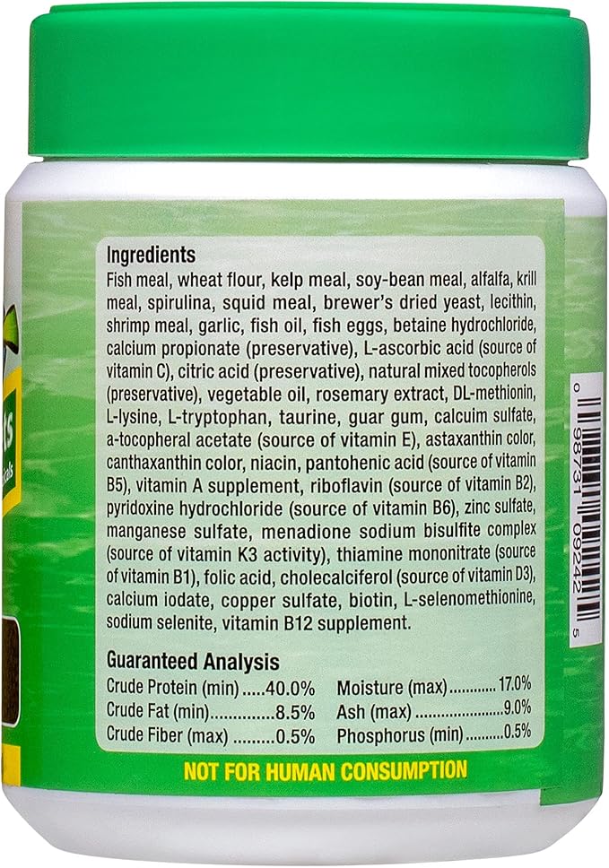 Ocean Nutrition Formula Two Pellets - Fish Food for Herbivorous & Omnivorous Marine Tropical Fish, High Protein(40%) - 7 oz (200 g) Small Pellets