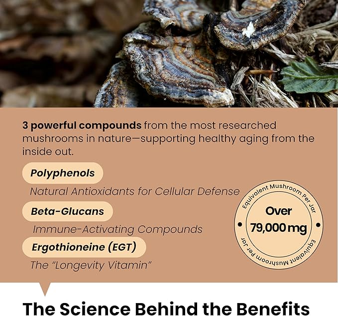 Pawpulse Formula Immune Defense Mushrooms for Dogs - Cellular Growth, Turkey Tail and Lions Mane for Cognitive Support, Lumps and Bumps, Gut Health and Longevity - Senior Dog Supplement, 80 Chews